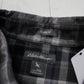 2010s Eddie Bauer Grey Plaid Button Down Flannel Shirt Size L/XL
