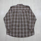 2000s Y2K Wrangler Rugged Wear Window Pane Plaid Button Down Shirt Size XXL
