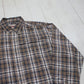 2000s Y2K Wrangler Rugged Wear Window Pane Plaid Button Down Shirt Size XXL