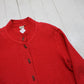 1990s Focus Pink Waffle Cotton Knit Jacket Made in USA Size L