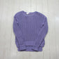 2010s Lavender Acrylic Open Knit Sweater Womens Size L/XL