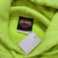 2010s Harley-Davidson Bright Yellow Live Free Ride Free Longley Peterborough Ontario Motorcycle Hoodie Sweatshirt M