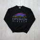 1990s 1990 Edmonton Alberta Black Skyline Souvenir Sweatshirt Made in Canada Size S