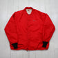 1980s/1990s Sportsmaster Red Chain Stitch Van Wert Cougars Booster Glen Cotton Lined Coach Jacket Size XL