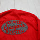 1980s/1990s Sportsmaster Red Chain Stitch Van Wert Cougars Booster Glen Cotton Lined Coach Jacket Size XL
