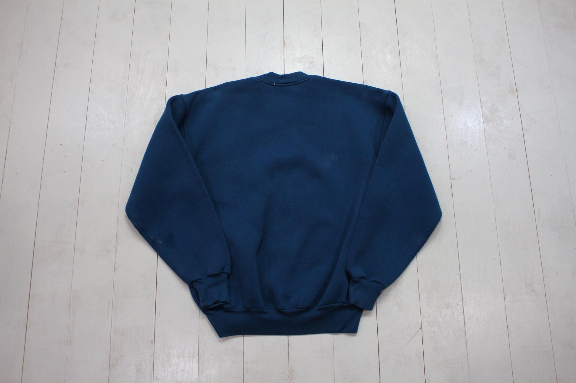 1990s Jansport Aquinas College Teal Grand Rapids Michigan Sweatshirt Made in USA Size M