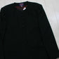 1980s JG Hook Suits Dark Green Collarless Wool Coat Made in USA Women's Size XL