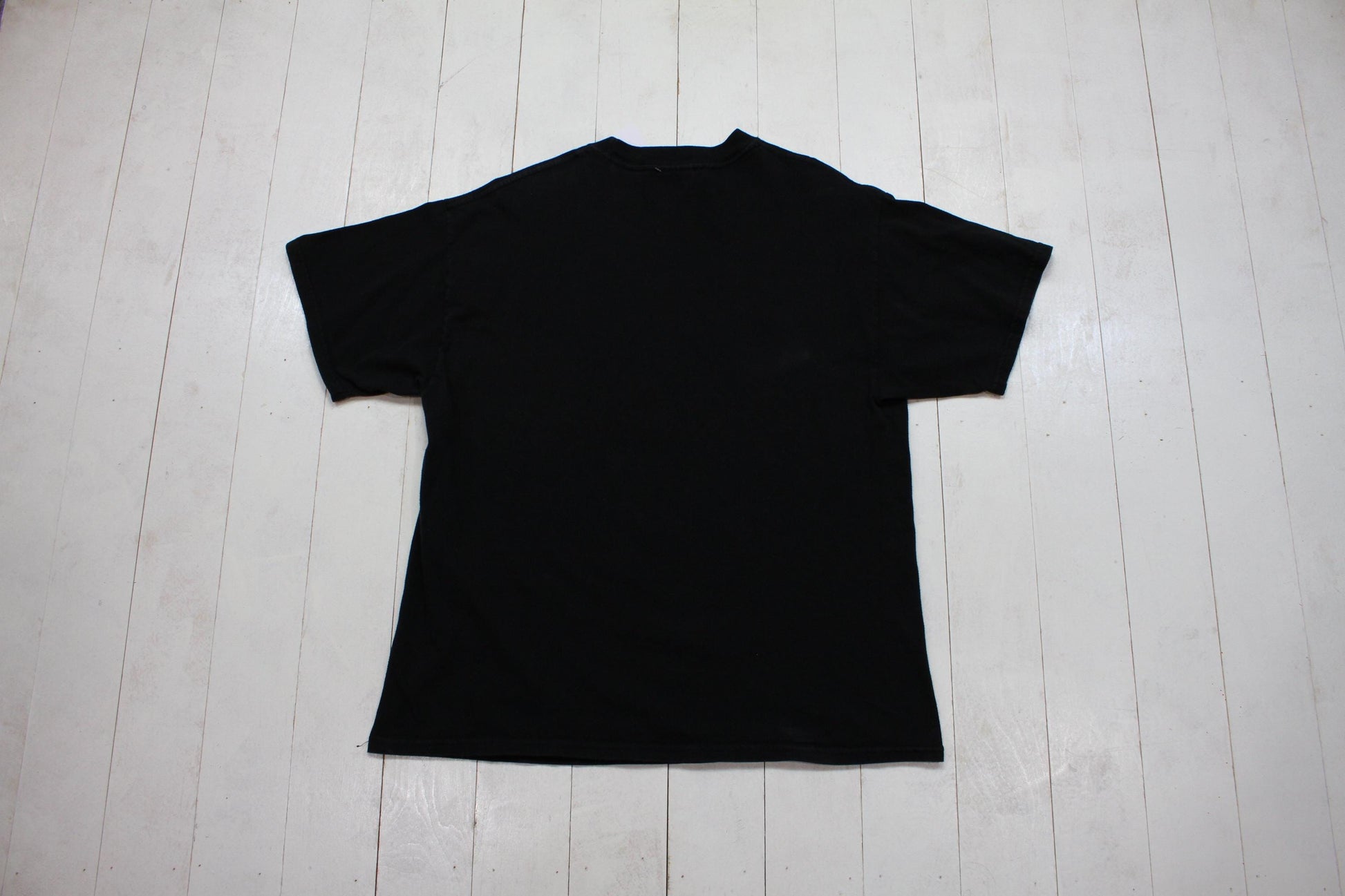1990s/2000s Y2K M&O Knits Heavyweight Nirvana X-Eye Smiley Face Grunge Band T-Shirt Size L