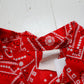 1970s/1980s Western Cowboy Bandana Button Up Shirt Kids Size L