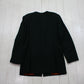 1980s JG Hook Suits Dark Green Collarless Wool Coat Made in USA Women's Size XL