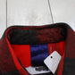 1990s/2000s Y2K Red Black Buffalo Plaid Flannel Button Up Shirt Size M