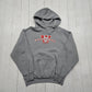 2000s Y2K Jerzees Grey Waynesburg Raiders Soccer Hoodie Sweatshirt Size L