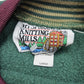 1990s Mt Spokane Knitting Mills Green Simpson College University Reverse Weave Style Sweatshirt Made in USA Size L