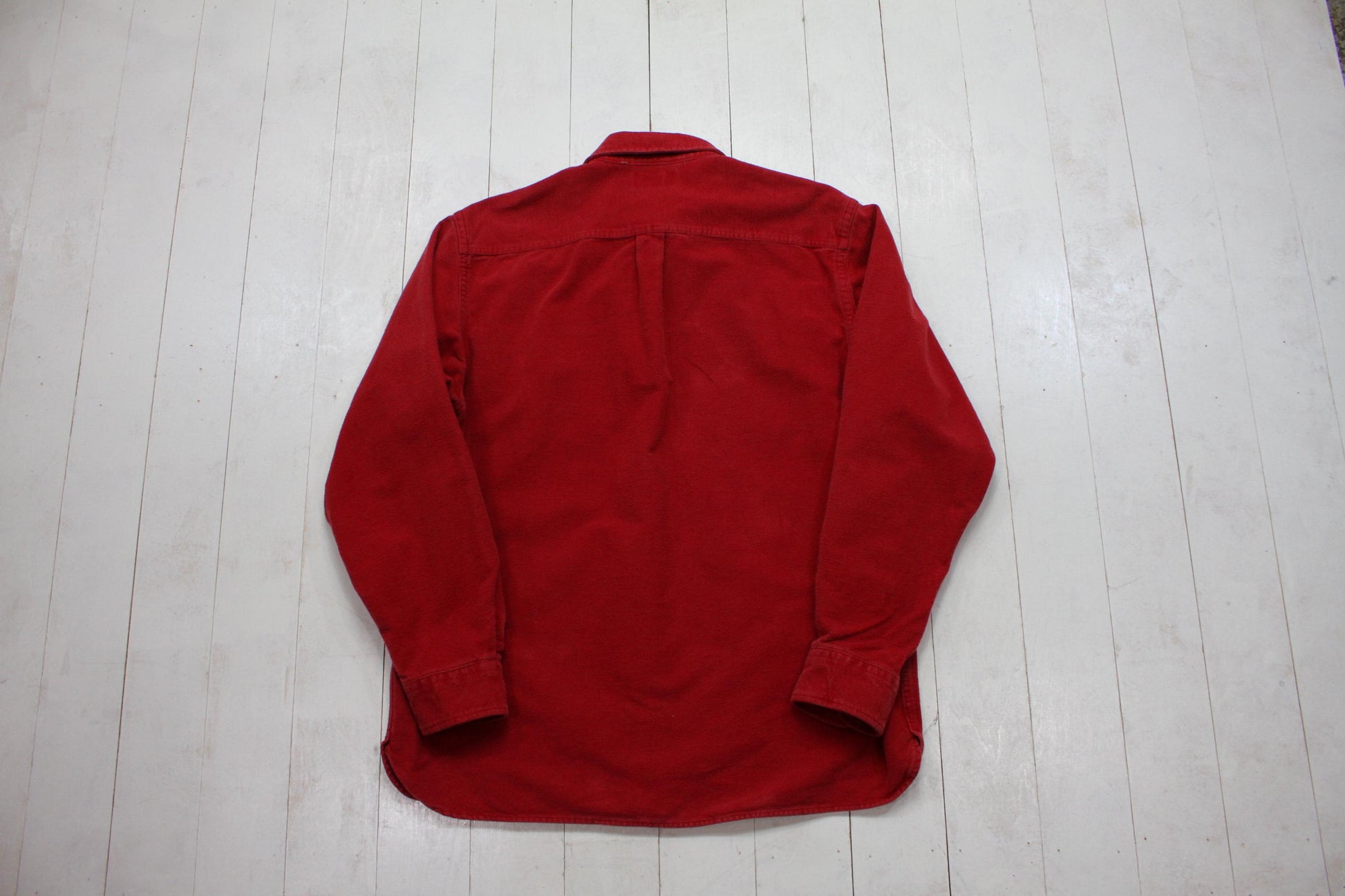 2010s LL Bean Red Chamois Buttup Up Shirt Size L
