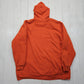 1990s/2000s Y2K Lion Apparel Double Face Orange Workwear Hoodie Size XXL/3XL+
