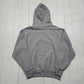 2000s Y2K Jerzees Grey Waynesburg Raiders Soccer Hoodie Sweatshirt Size L