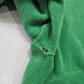 1970s Sears Green V-Neck Velour Sweatshirt Made in USA Women's Size M