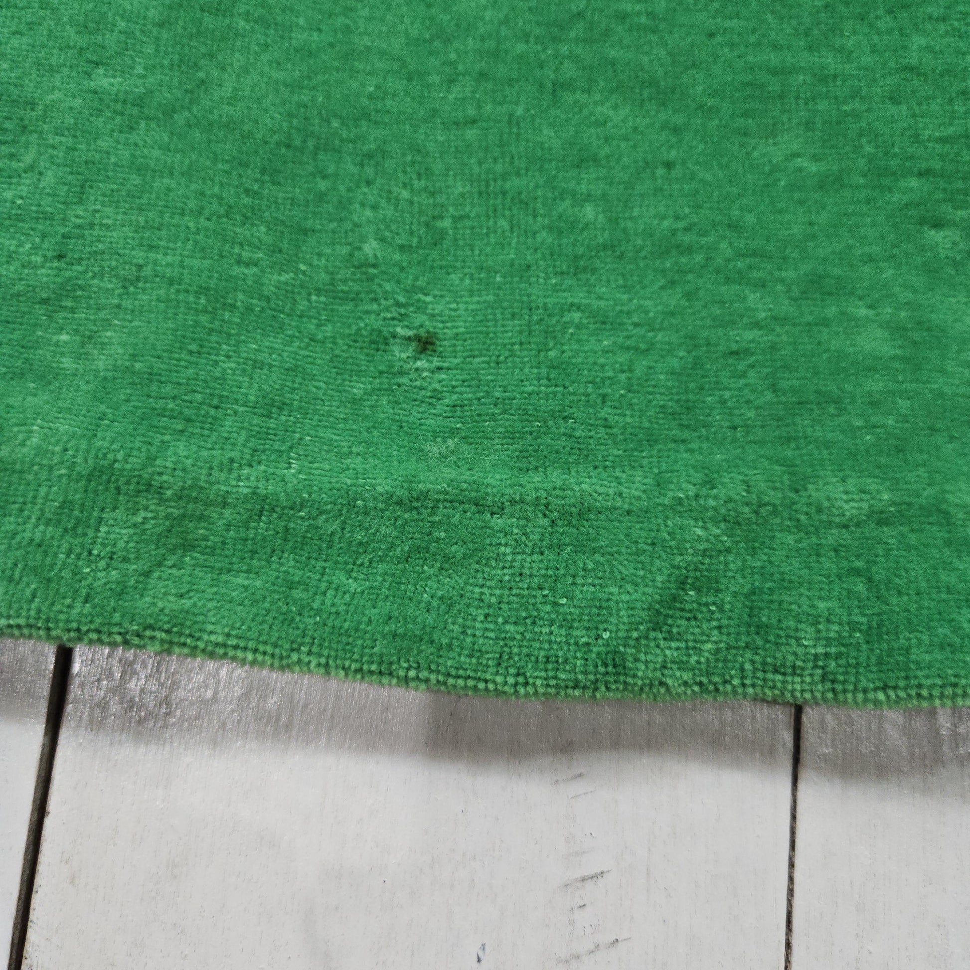 1970s Sears Green V-Neck Velour Sweatshirt Made in USA Women's Size M