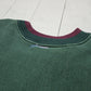 1990s Mt Spokane Knitting Mills Green Simpson College University Reverse Weave Style Sweatshirt Made in USA Size L