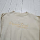 1990s Toledo Sport Yellow Virginia Beach Waffle Texture Sweatshirt Made in USA Size M/L
