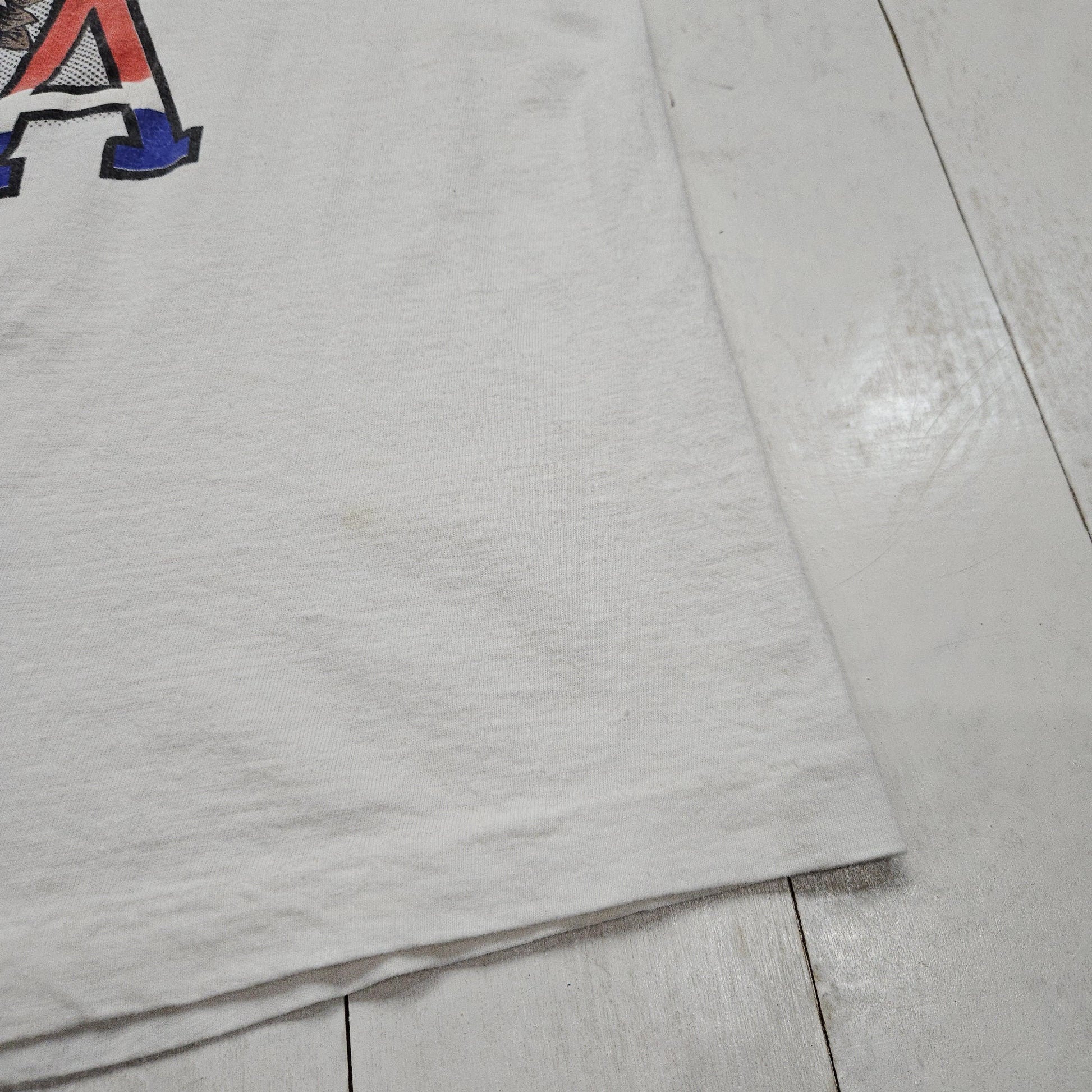 1990s White USA American Flag Bald Eagle T-Shirt Size S