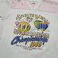 1980s 1985 White Seventh Wonder Hot-Air Balloon Championships T-Shirt Made in USA Size L