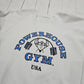 1980s/1990s White Powerhouse Gym Body Building Raglan Sweatshirt Size L