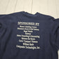 1990s 1991 BAC Blue Greek Life ISU OSU Football Reverse Weave Style Sweatshirt Size xl