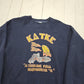 1990s 1991 BAC Blue Greek Life ISU OSU Football Reverse Weave Style Sweatshirt Size xl