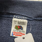 1990s Fruit of the Loom Blue Grey Project First Step Sweatshirt Made in USA Size M