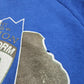 1990s 1991 Fruit of the Loom Blue Desert Storm Military Raglan Sweatshirt Made in USA Size M