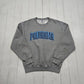 1990s/2000s Y2K Russell Athletic Grey Panorama Sweatshirt Size L