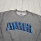 1990s/2000s Y2K Russell Athletic Grey Panorama Sweatshirt Size L