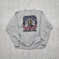1990s Lee Cross Grain Grey Samuel Adams Just Brew It Beer Promotional Reverse Weave Style Sweatshirt Made in USA Size L