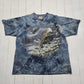 1990s 1999 The Mountain Blue Wild Wings Bald Eagle TIe Dye Wildlife Nature T-Shirt Size XL