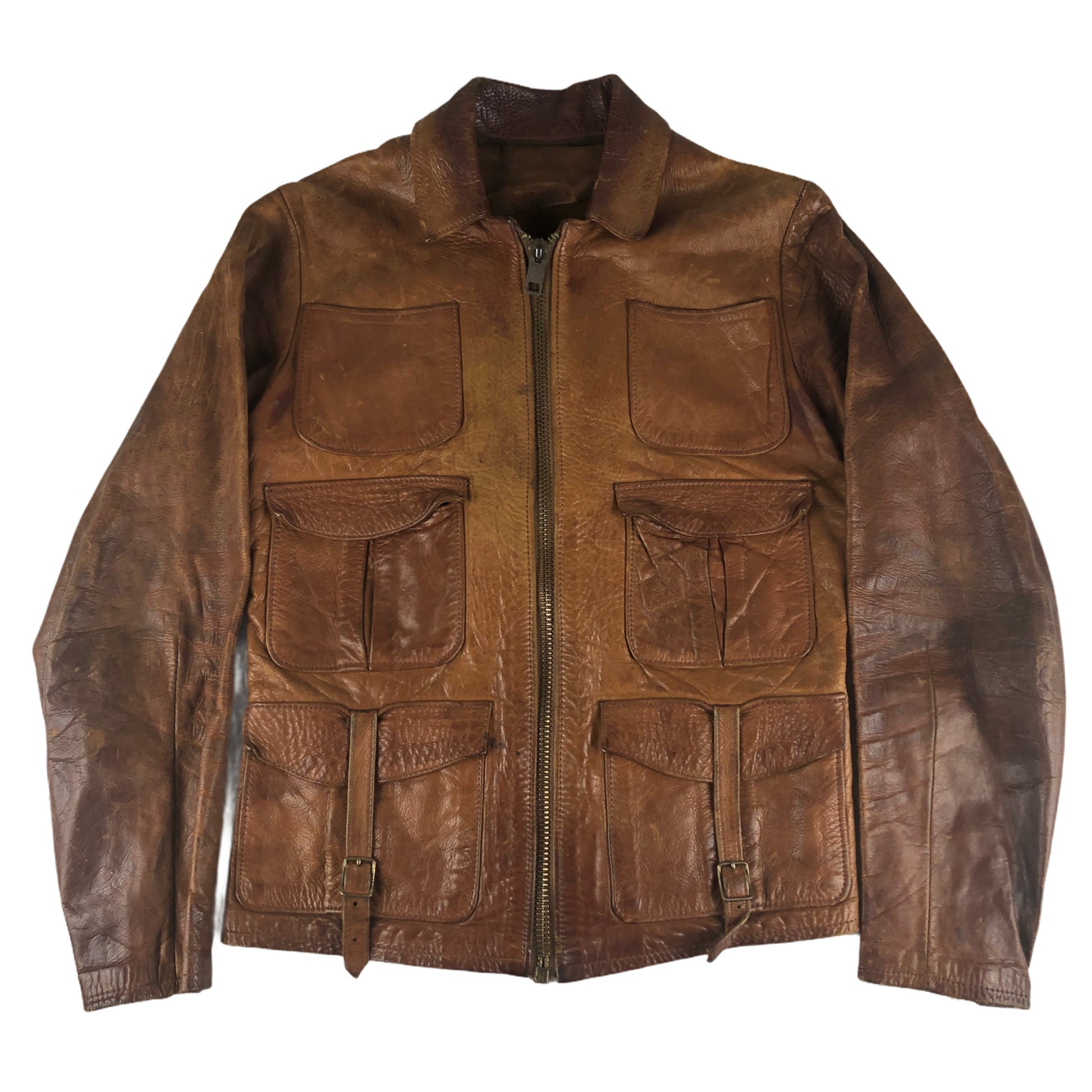 1960s/1970s East West Musical Instruments Leather Barnstormer Jacket Size S