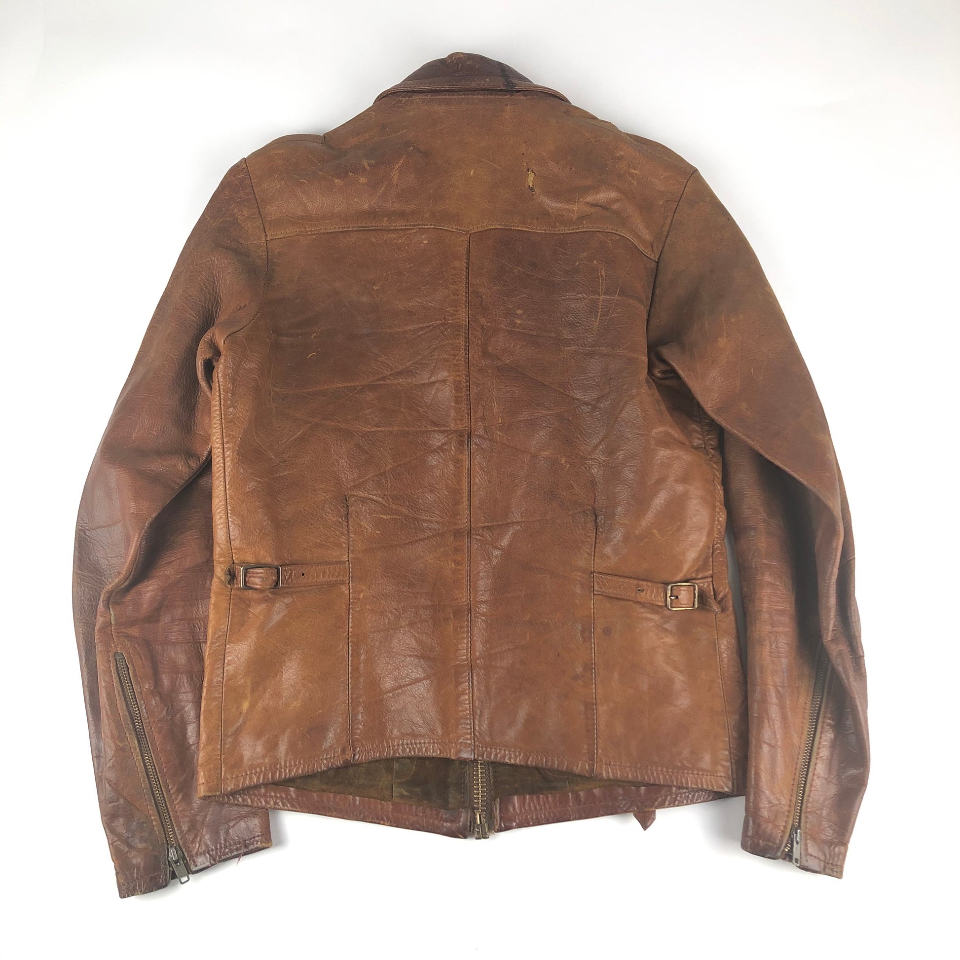 1960s/1970s East West Musical Instruments Leather Barnstormer Jacket Size S