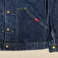 1960s Buckaroo by Big Smith Pleated Denim Jacket with Embroidered Eagle Made in USA Size S/M