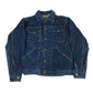 1960s Buckaroo by Big Smith Pleated Denim Jacket with Embroidered Eagle Made in USA Size S/M