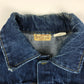 1960s Buckaroo by Big Smith Pleated Denim Jacket with Embroidered Eagle Made in USA Size S/M