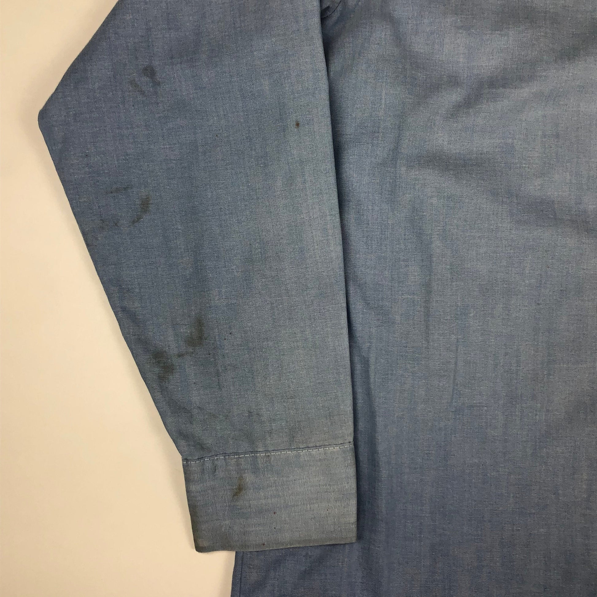 1980s Big Ben by Wrangler Chambray Shirt Made in USA Size M/L