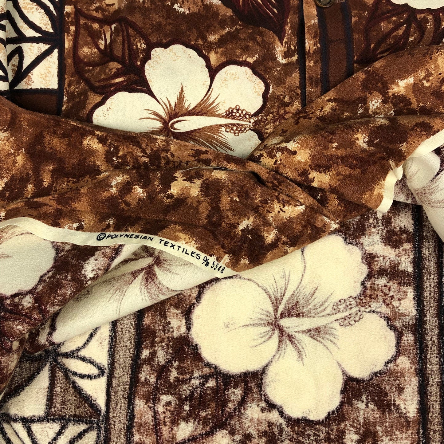 1960s Ui-Maikai Selvedge Hawaiian Shirt Size M/L