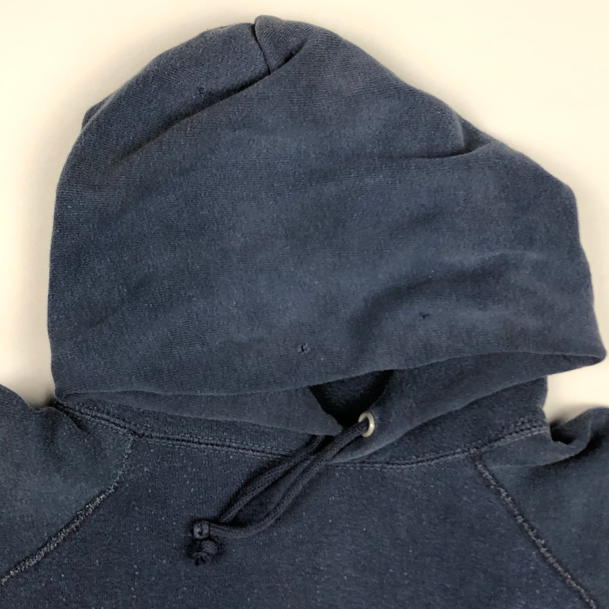1960s/1970s Faded Blue Raglan Hoodie Size S