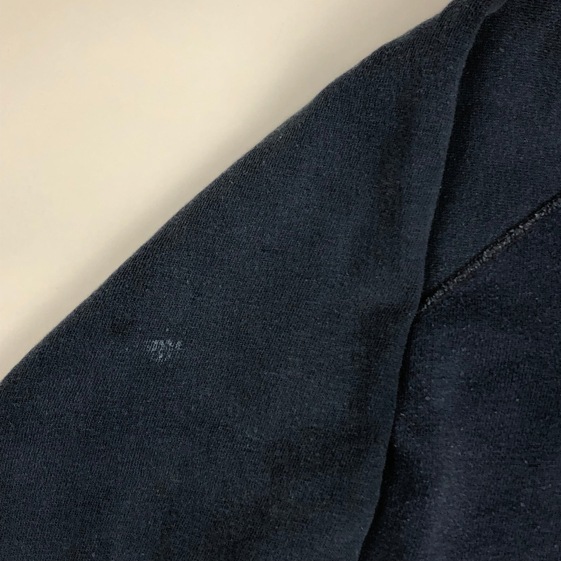 1960s/1970s Faded Blue Raglan Hoodie Size S
