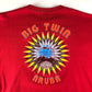 2000s Harley Davidson Bar & Shield Logo Print Big Twin Aruba T-Shirt Size XL