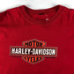 2000s Harley Davidson Bar & Shield Logo Print Big Twin Aruba T-Shirt Size XL