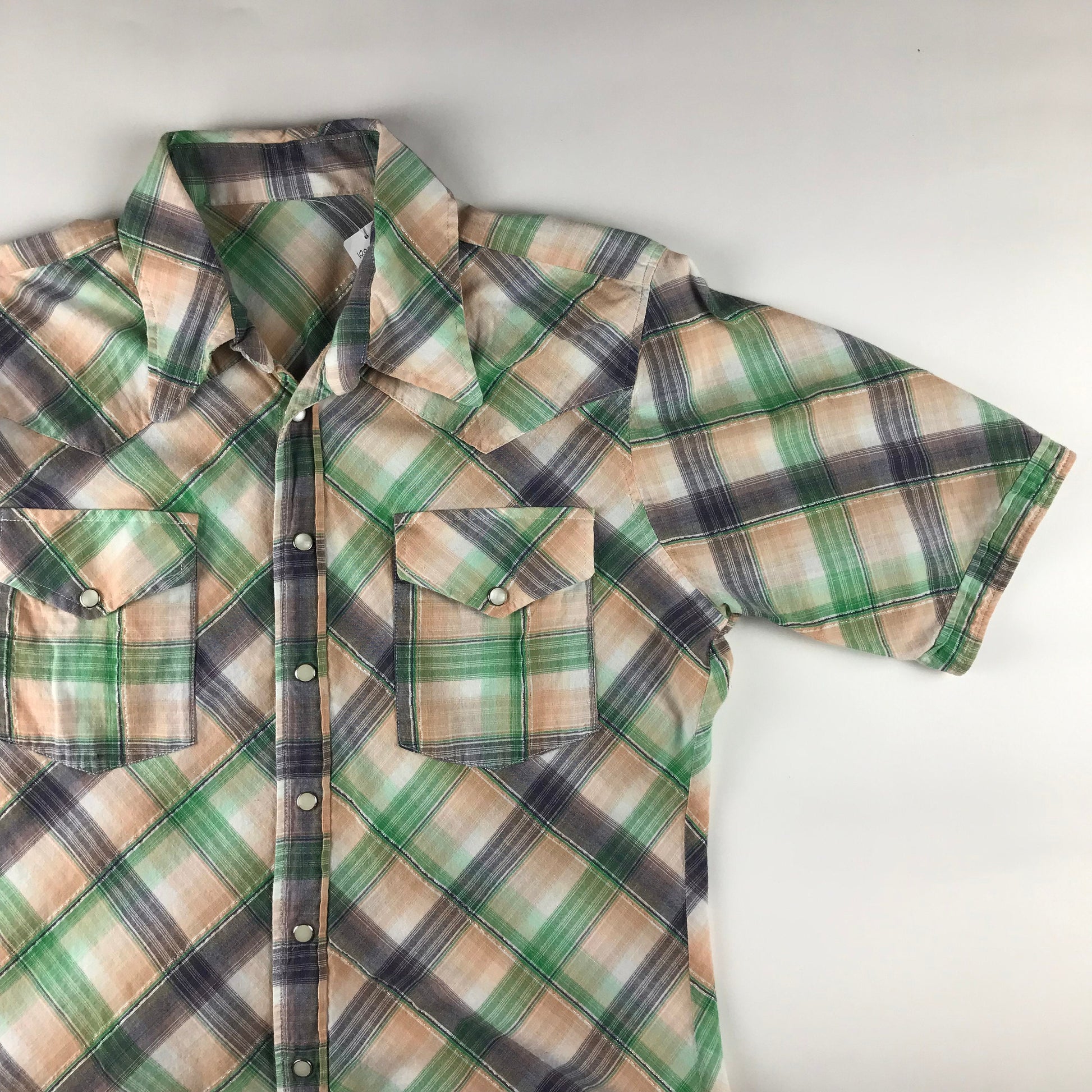 1970s/1980s Short Sleeve Western Shirt Size S/M