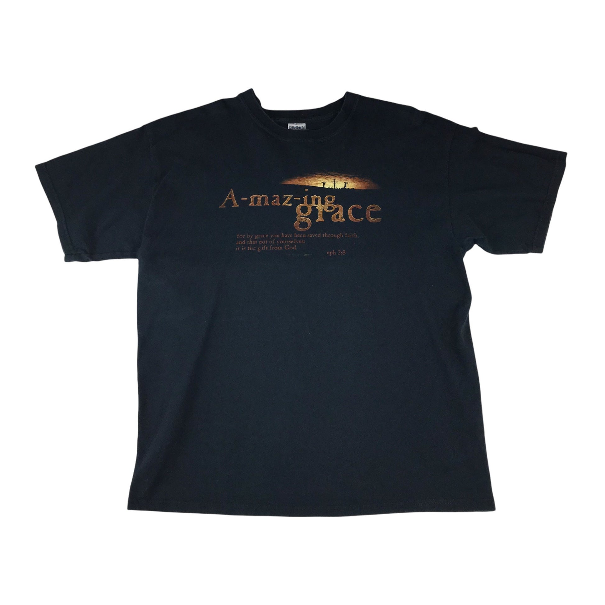 2000s Amazing Grace Religious T-Shirt Size XL