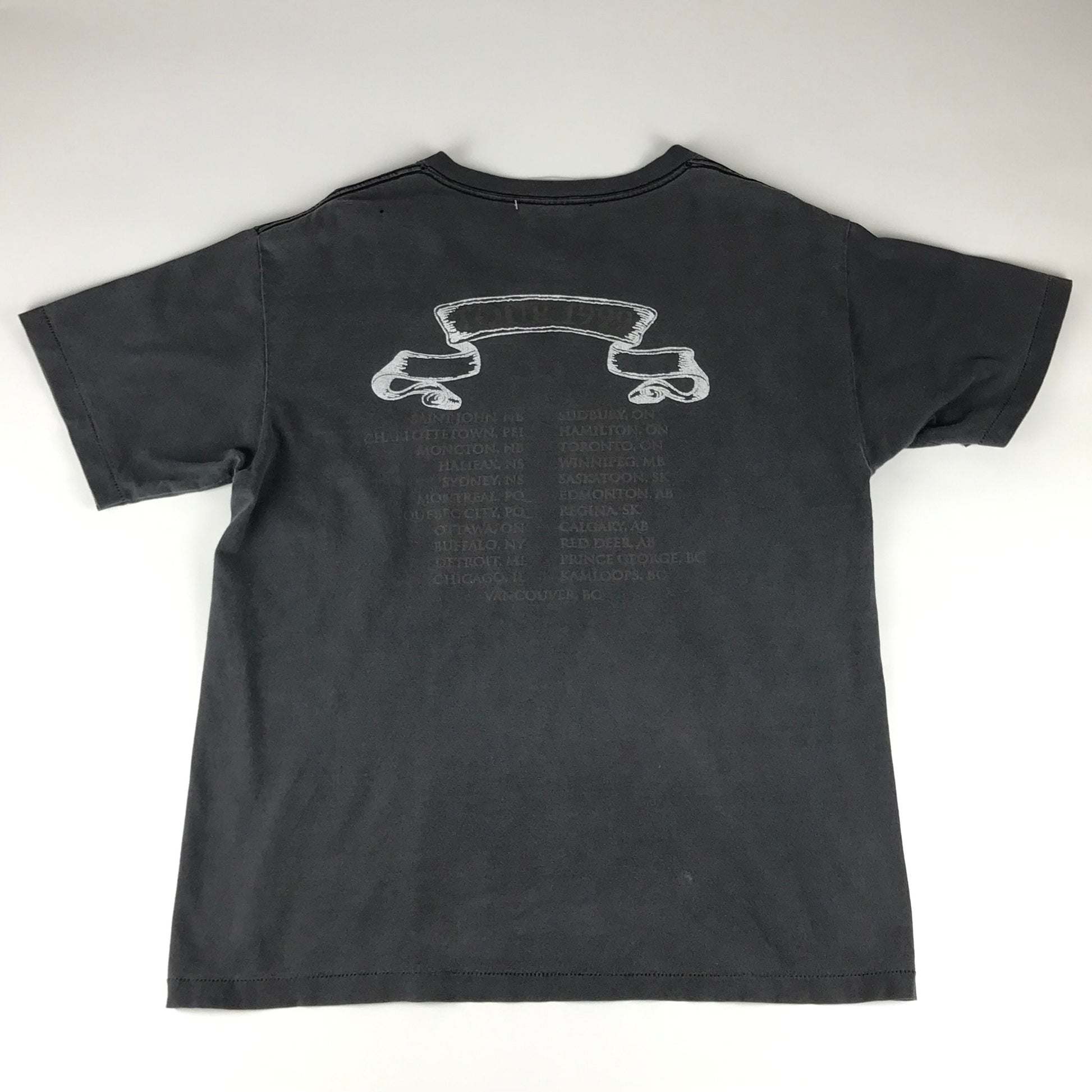 1990s Tragically Hip Tour 1999 T-Shirt Made in USA Size L