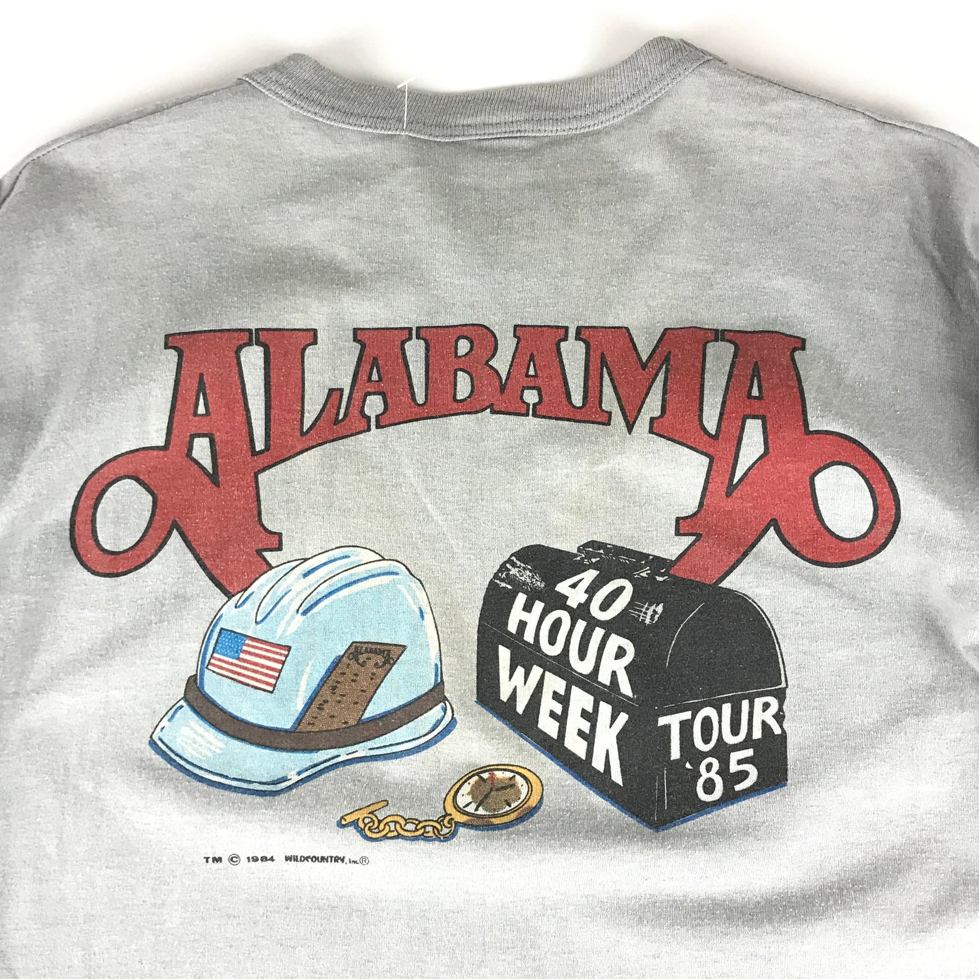 1980s Alabama 40 Hour Week Tour 1985 Longsleeve T-Shirt Made in USA Size S